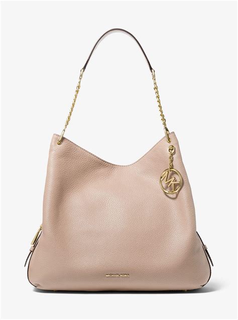 michael kors lillie pebble leather satchel|MICHAEL Michael Kors Lillie Pebble Leather Satchel .